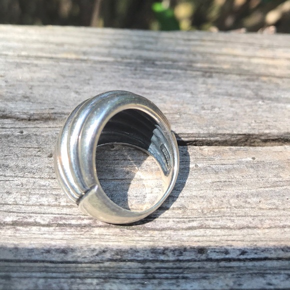 Chunky silver ring spiral design - Picture 4 of 4